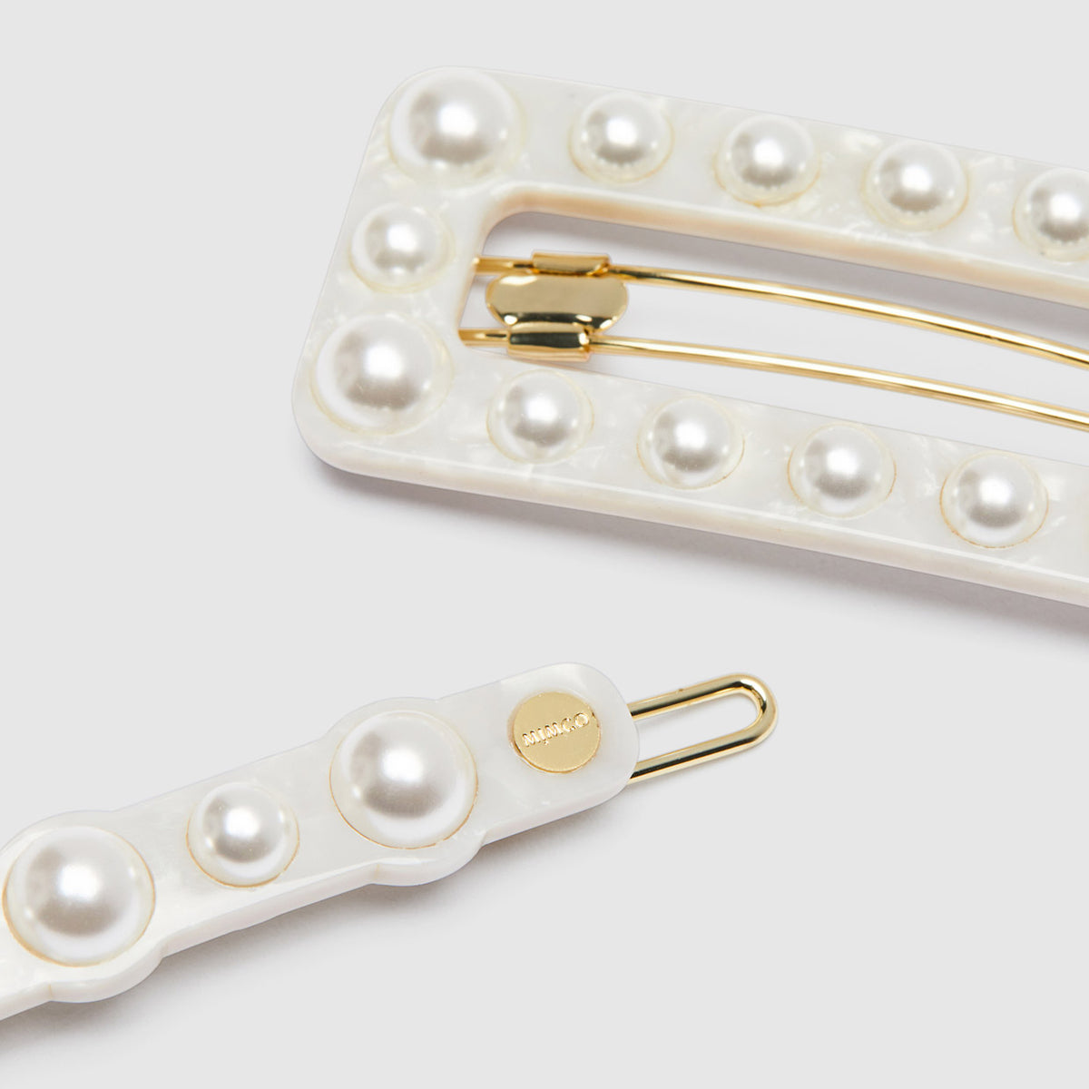 Disco Hair Clip Set - Pearl