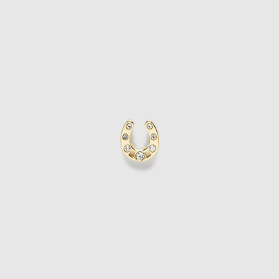 so lucky single stud earring - Gold