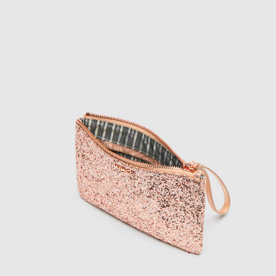 Glitz Medium Pouch - Almond