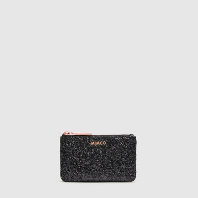 Glitz Pouch - Black Rose Gold