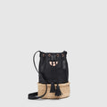 Intwine Basket Bag - Black Rose Gold