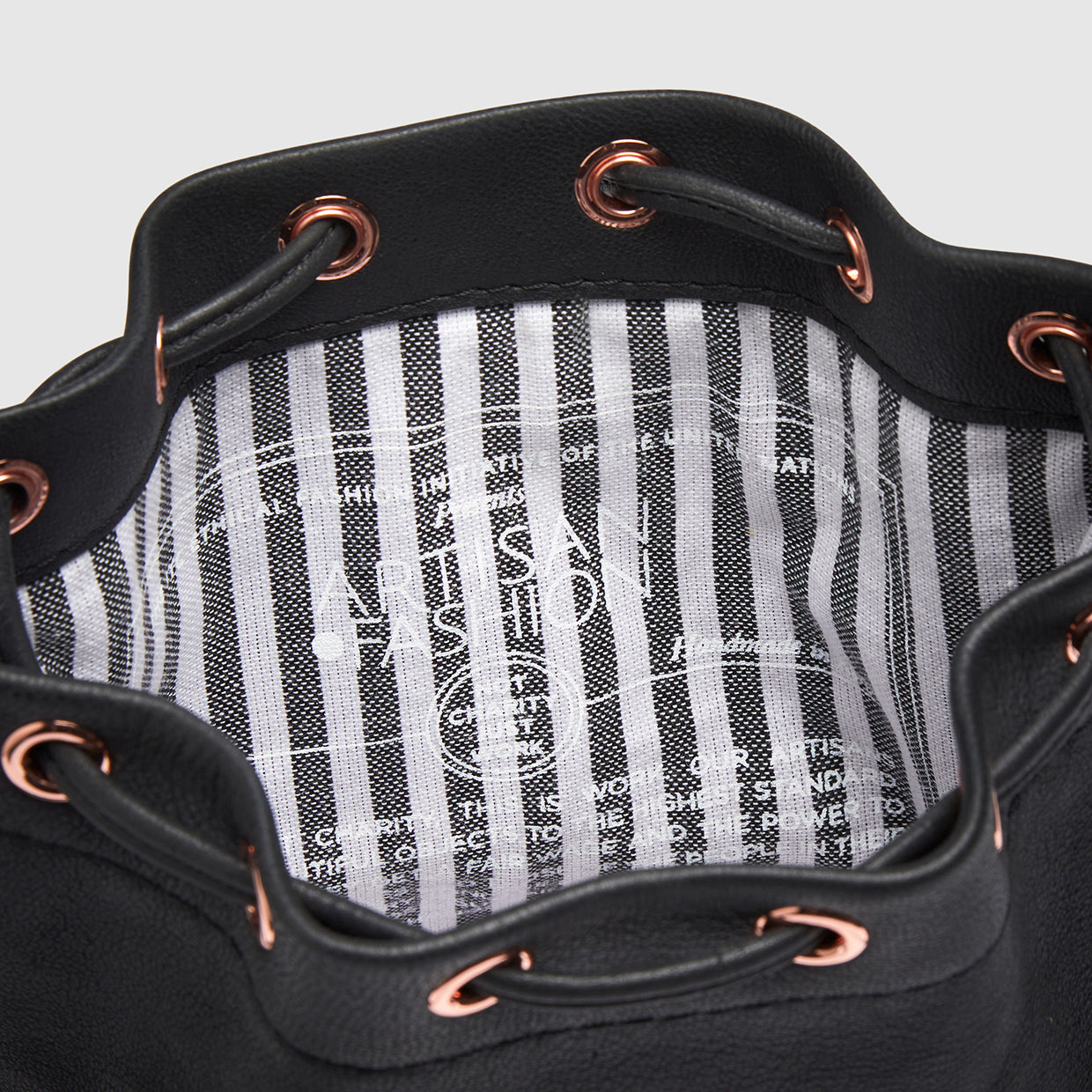 Intwine Basket Bag - Black Rose Gold