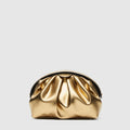 Bloom Clutch Evening Bag - Old Gold