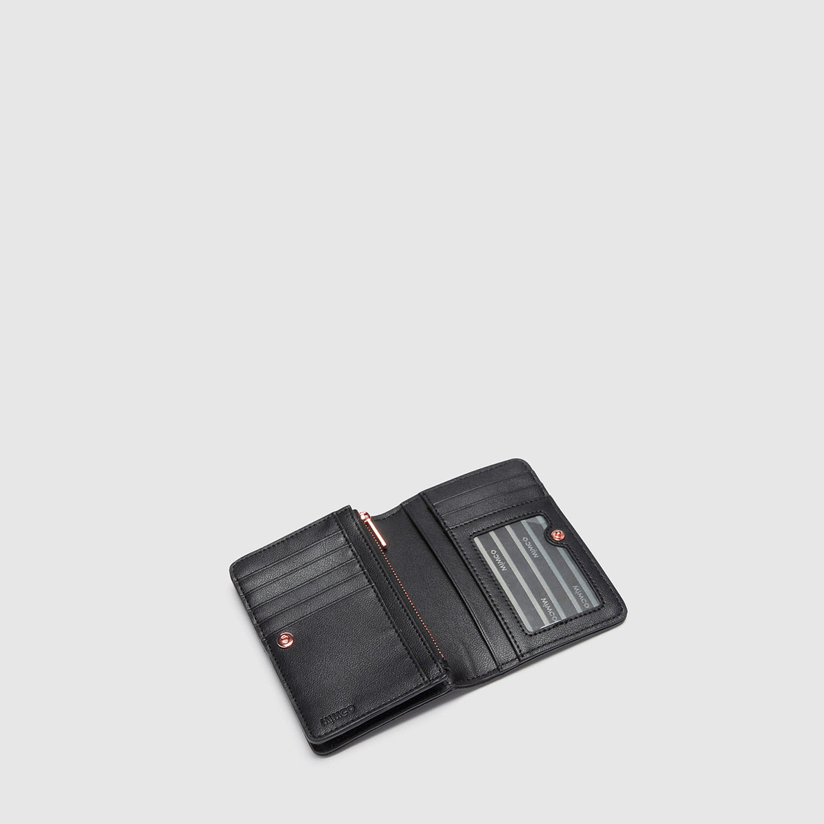 Bliss Medium Wallet - Black Rose Gold