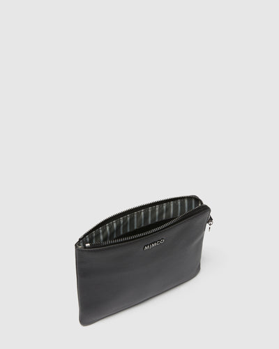 Classico Medium Pouch - Black Gunmetal