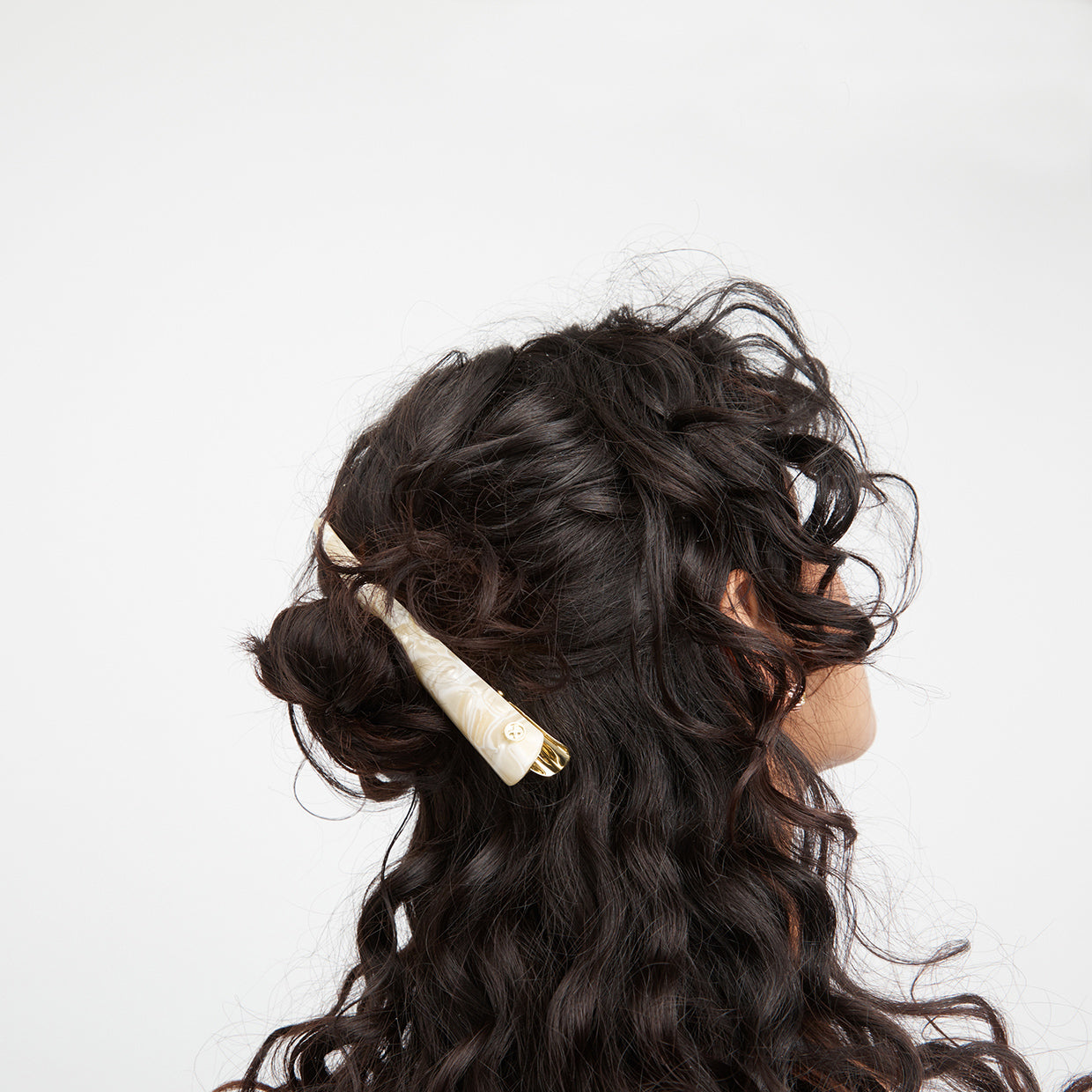 Miss Mim Concord Hair Clip - Alabaster