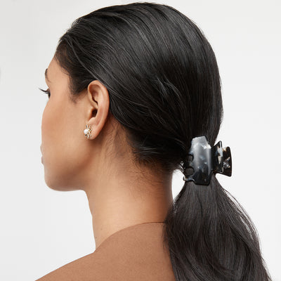 Miss Mim Mini Claw Hair Clip - Black Pearl