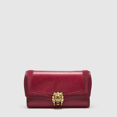 Animalia Extra Large Wallet - Ruby