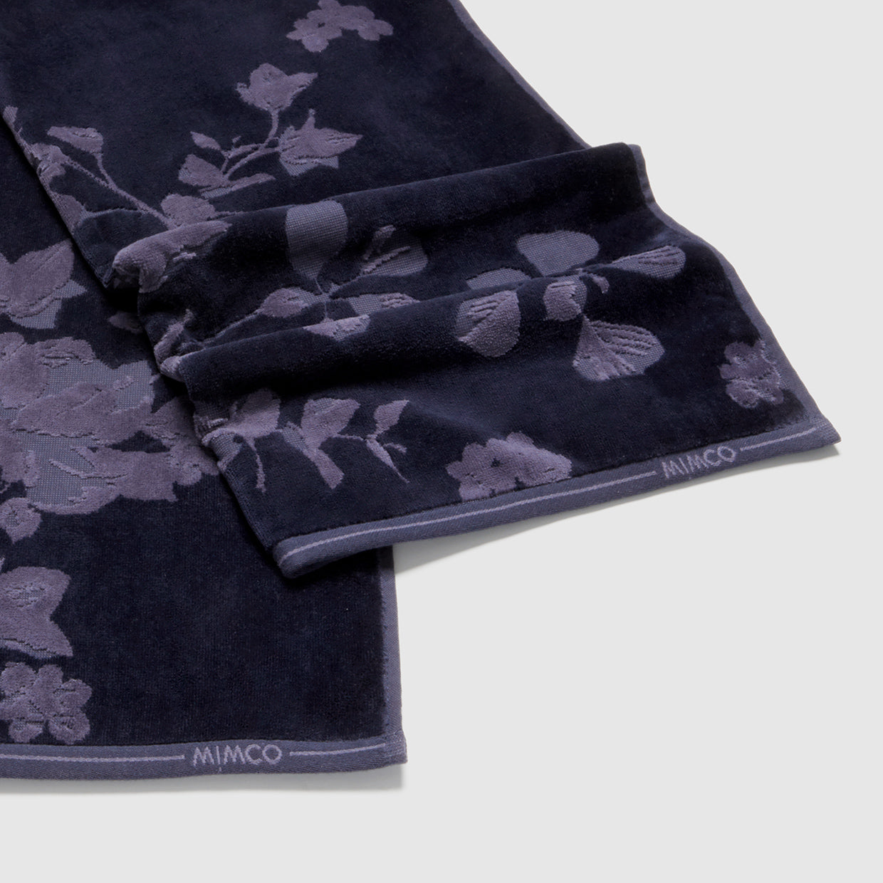 Vine Bath Towel - Raw Indigo