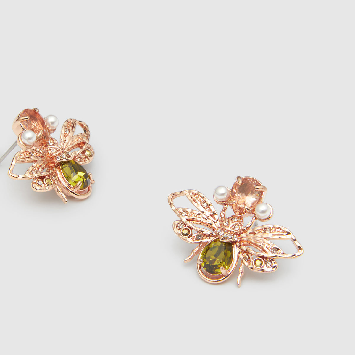 Queen B Stud Earrings - Gold