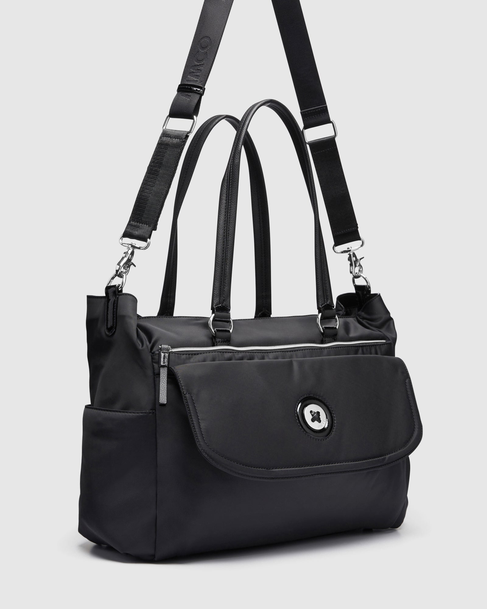 Mim-Mazing Baby Bag - Black Gunmetal