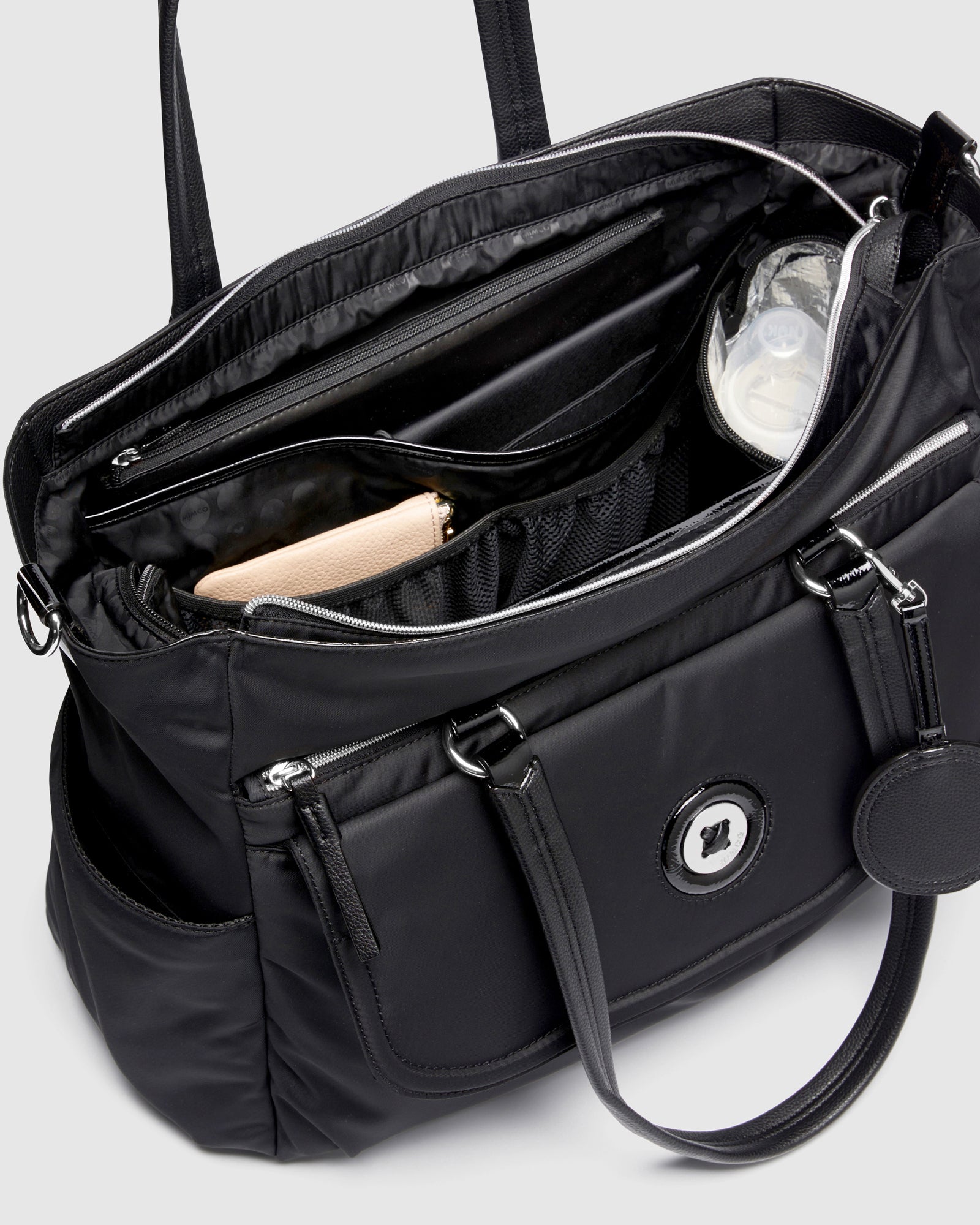 Mim-Mazing Baby Bag - Black Gunmetal
