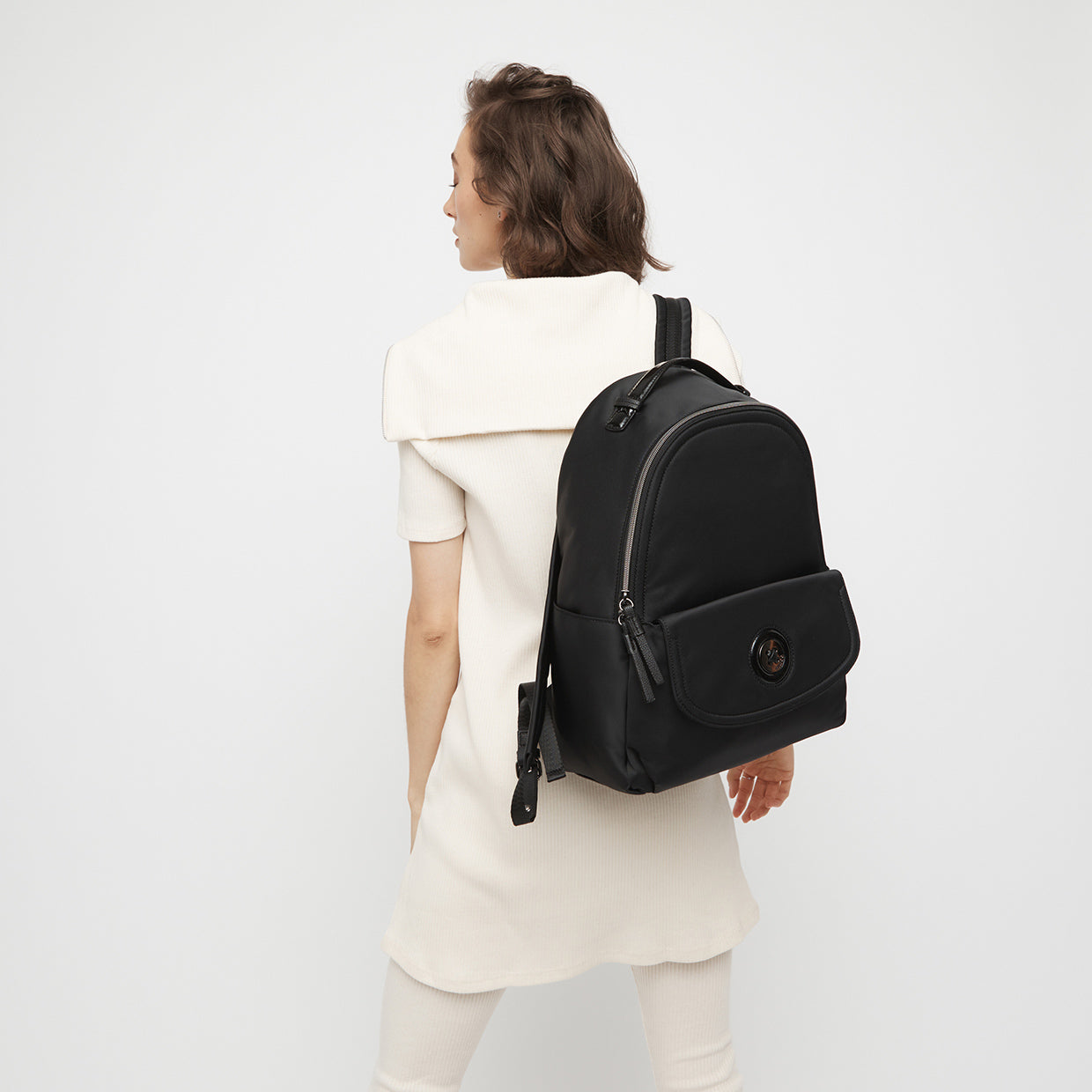 Mim-Mazing Baby Backpack - Black Gunmetal