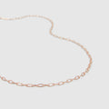 Connective Sterling Silver Necklace - Rose Gold