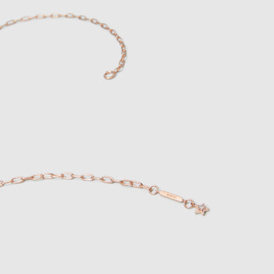 Connective Sterling Silver Necklace - Rose Gold