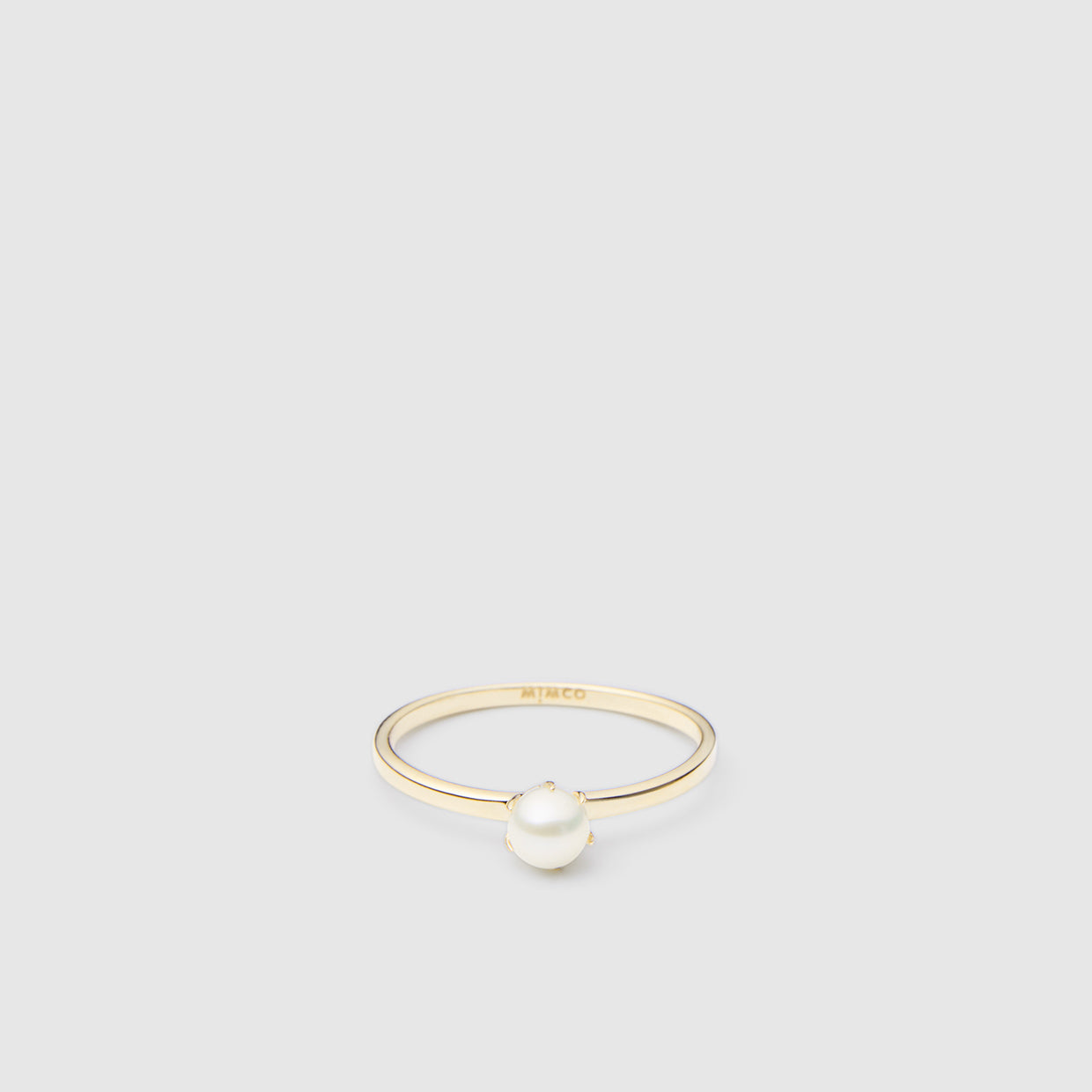 Radiant Sterling Silver Ring - Gold