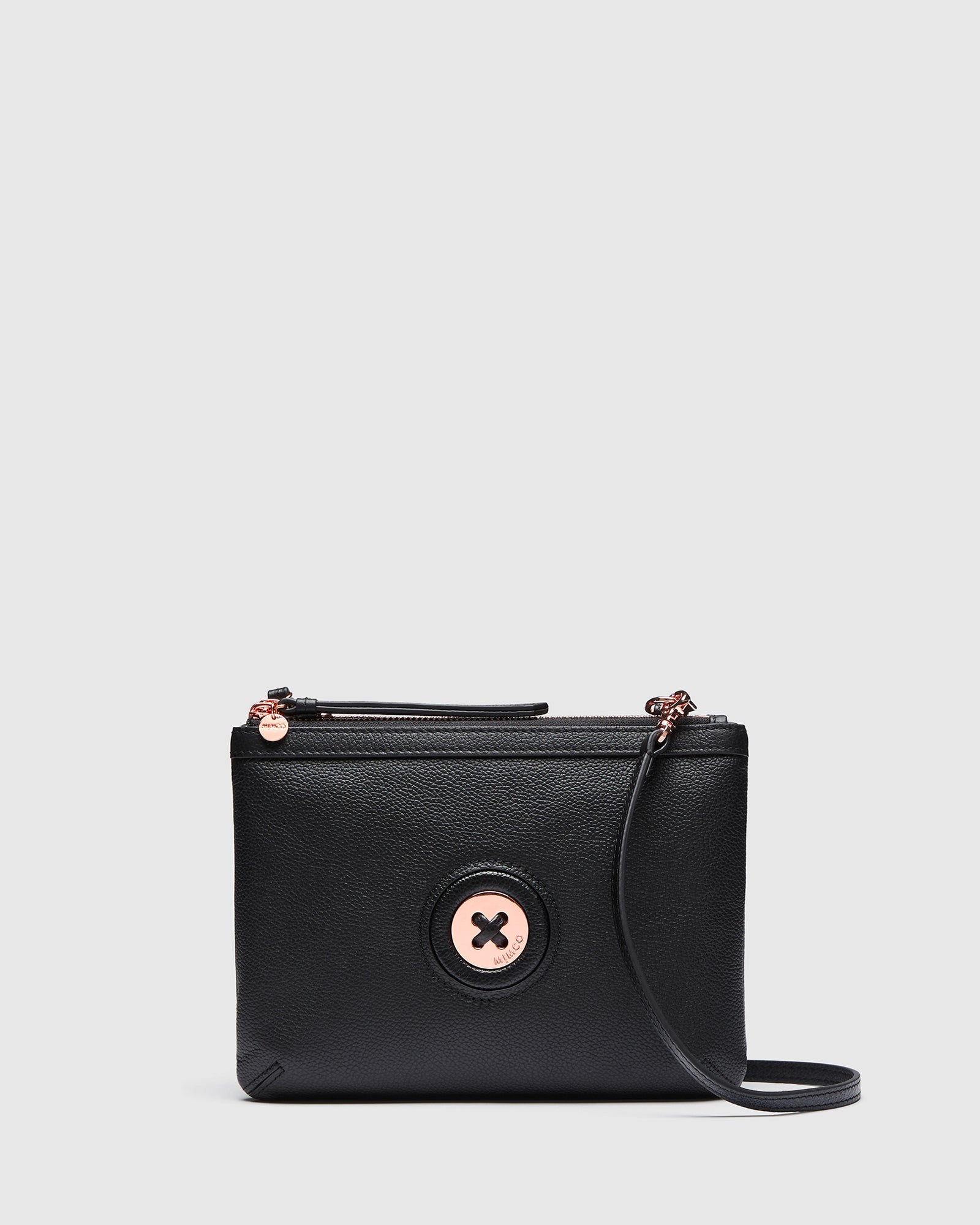 Mim-Mazing Duo Cross Body Bag - Black Rose Gold