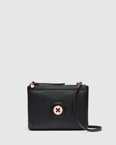 Mim-Mazing Duo Cross Body Bag - Black Rose Gold