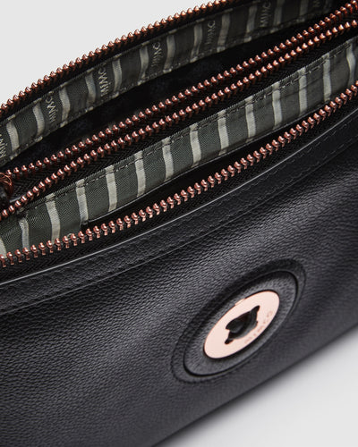 Mim-Mazing Duo Cross Body Bag - Black Rose Gold