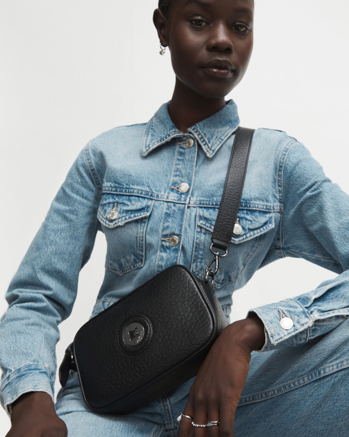 Mim-Mazing Crossbody Bag - Black Gunmetal