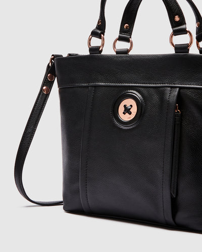 Mim-Mazing Mini Tote Bag - Black Rose Gold
