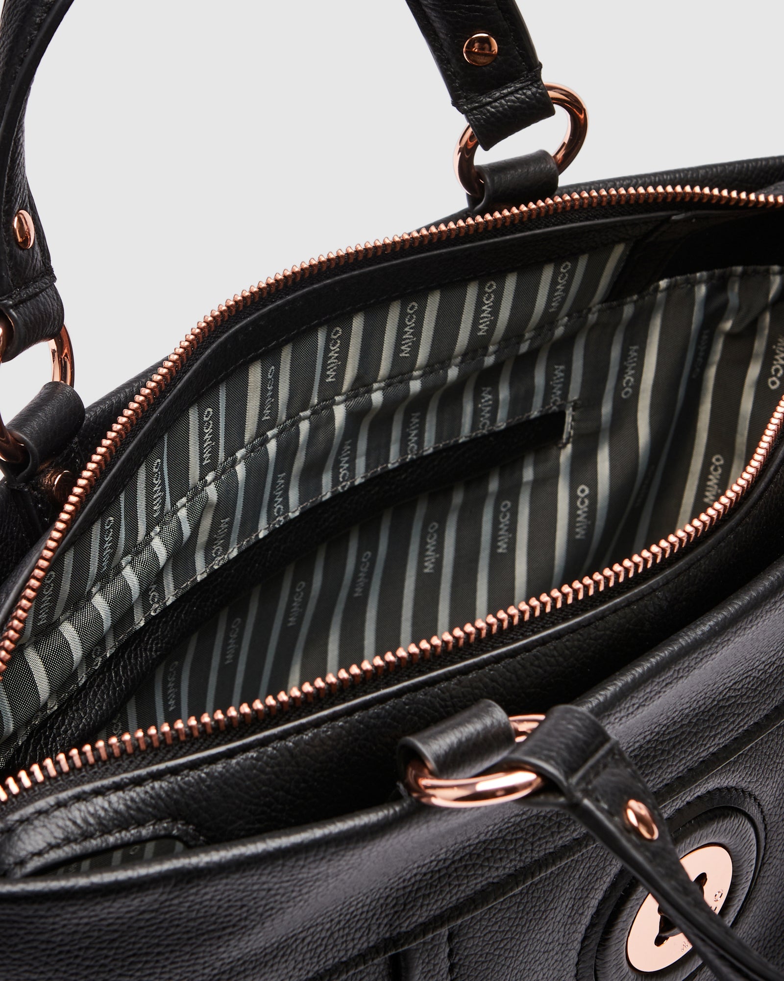 Mim-Mazing Mini Tote Bag - Black Rose Gold