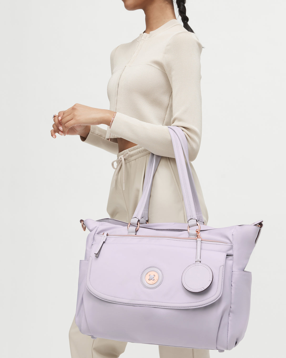 Mim-Mazing Baby Bag - Lilac Marle