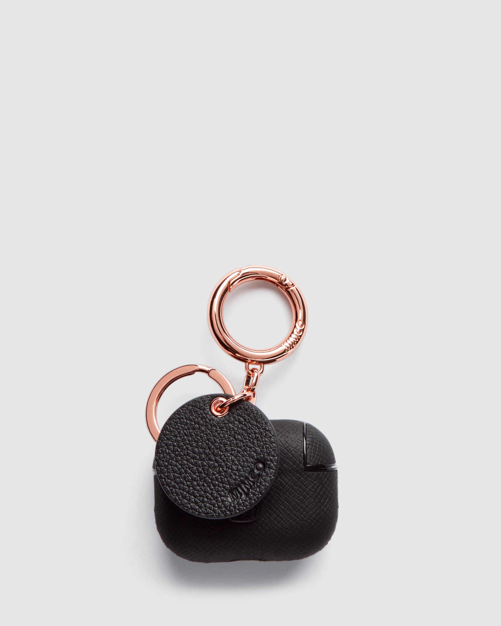 Mimpod AirPod Pro Keyring Case - Black Rose Gold