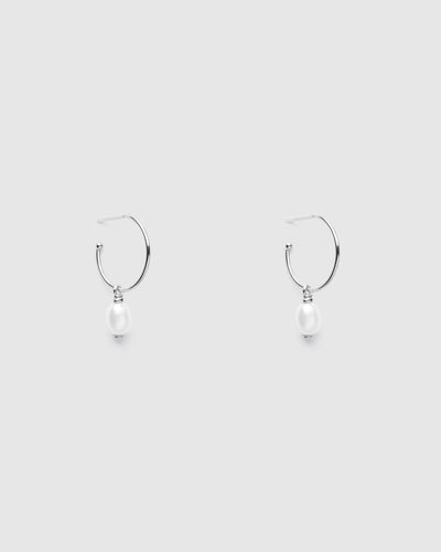 Era Sterling Silver Hoop Earrings - Silver