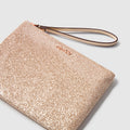 Shimmer Medium Pouch - Light Gold