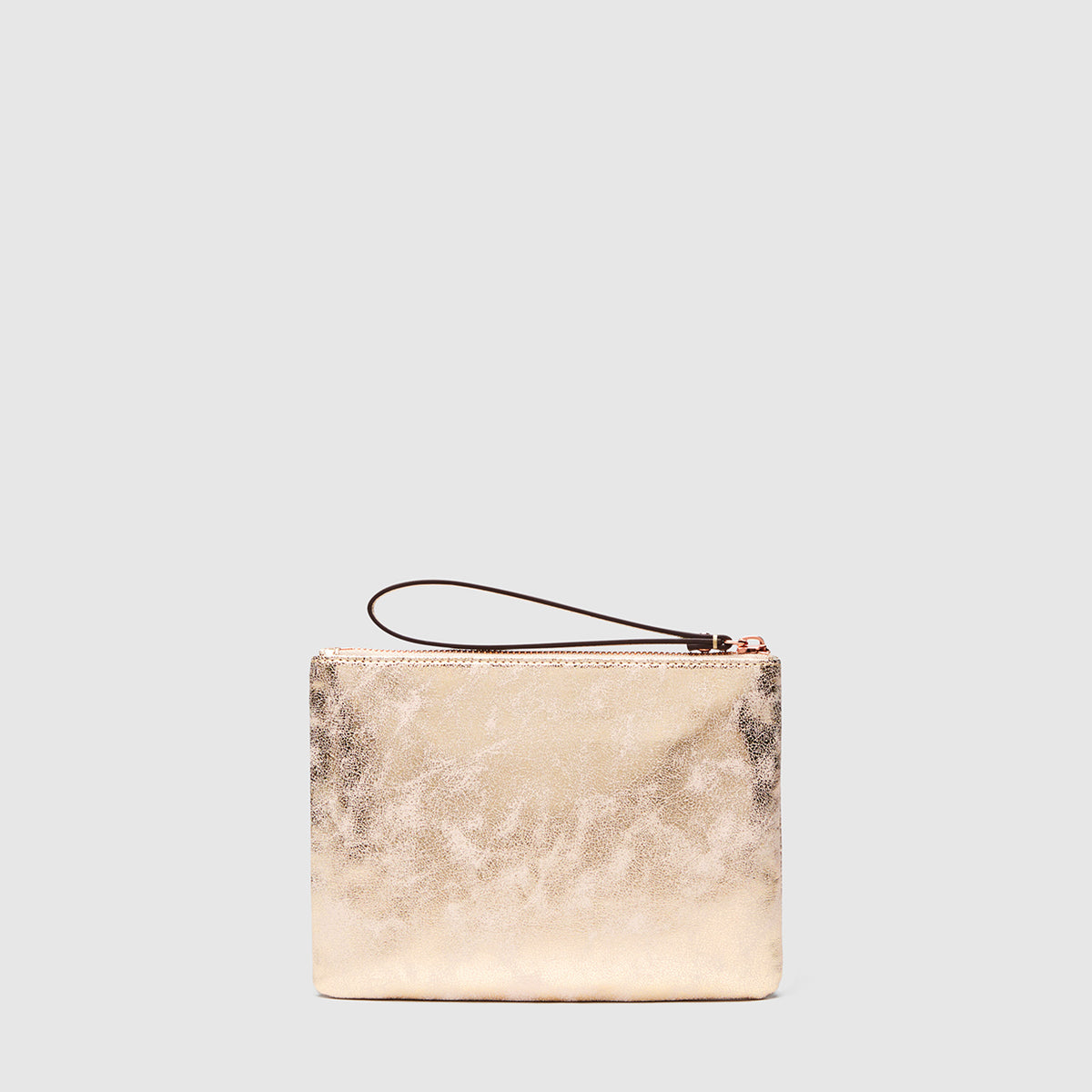 Shimmer Medium Pouch - Light Gold
