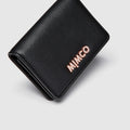 Shine Medium Wallet - Black Rose Gold