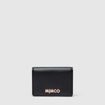 Shine Medium Wallet - Black Rose Gold