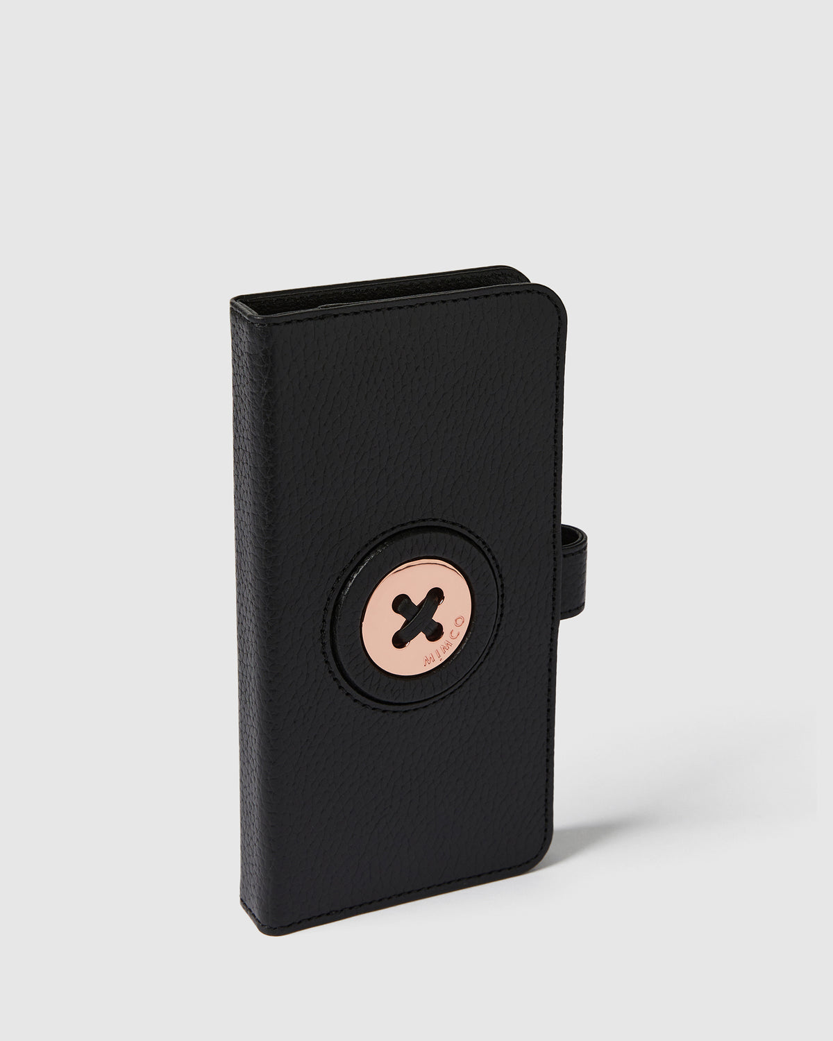 Mim-Mazing Flip Case For iPhone 12 Pro Max - Black Rose Gold