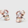 Trinket Cluster Stud Earrings - Lilac Marle