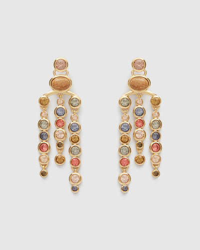 Earth Gazer Drop Earrings - Multicolour