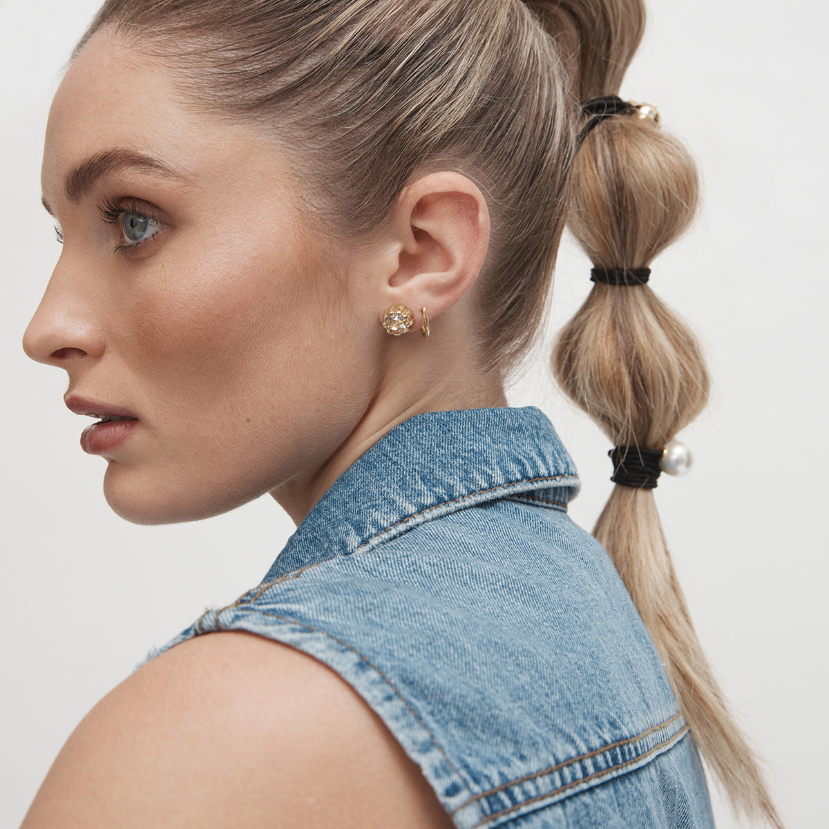 La-La Stud Earrings - Burnt Honey
