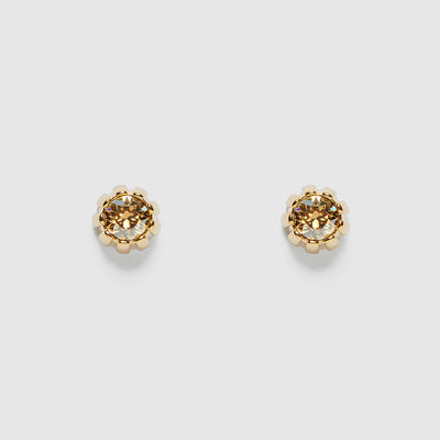 La-La Stud Earrings - Burnt Honey
