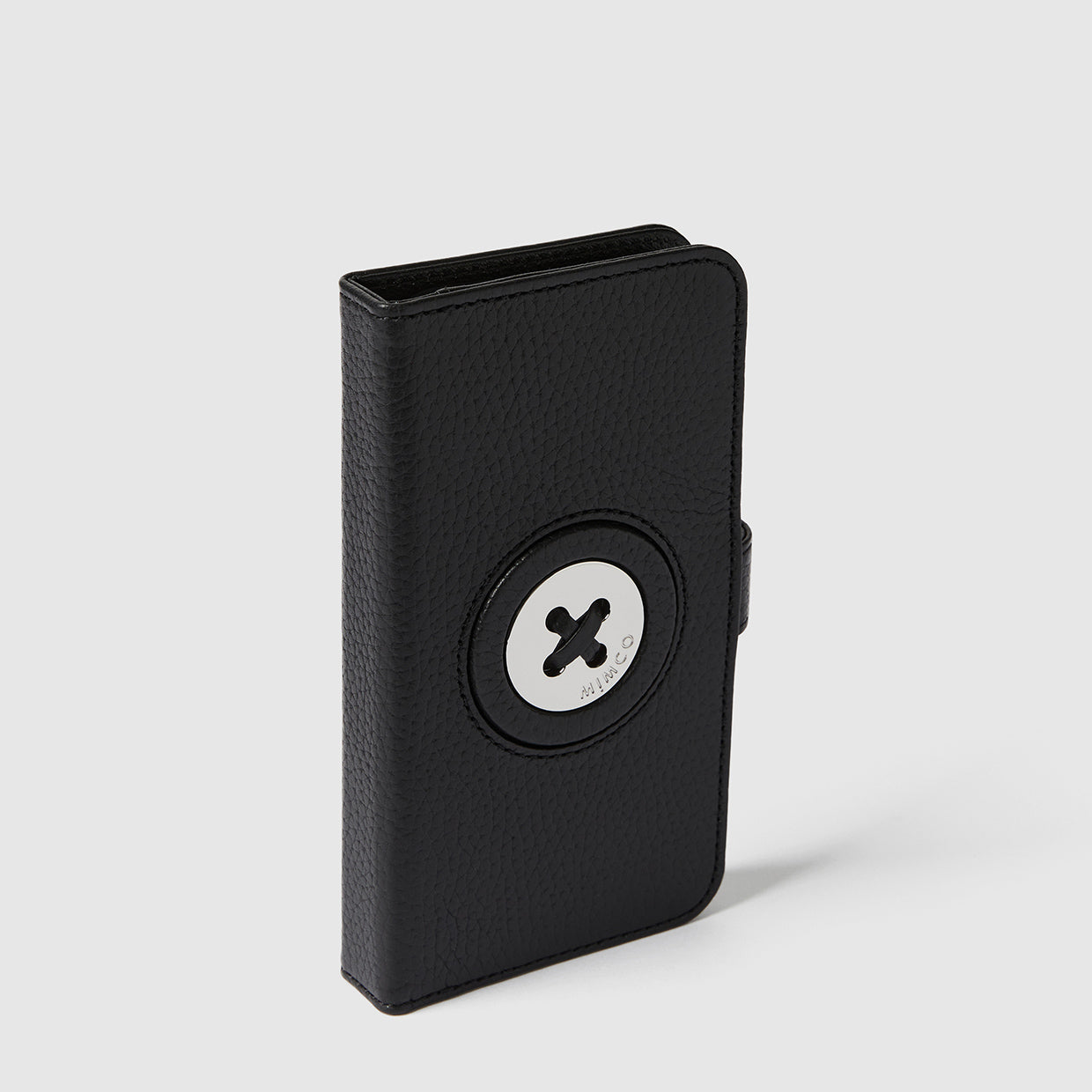 Mim-Mazing Flip Case For iPhone 12-12 Pro - Black Silver