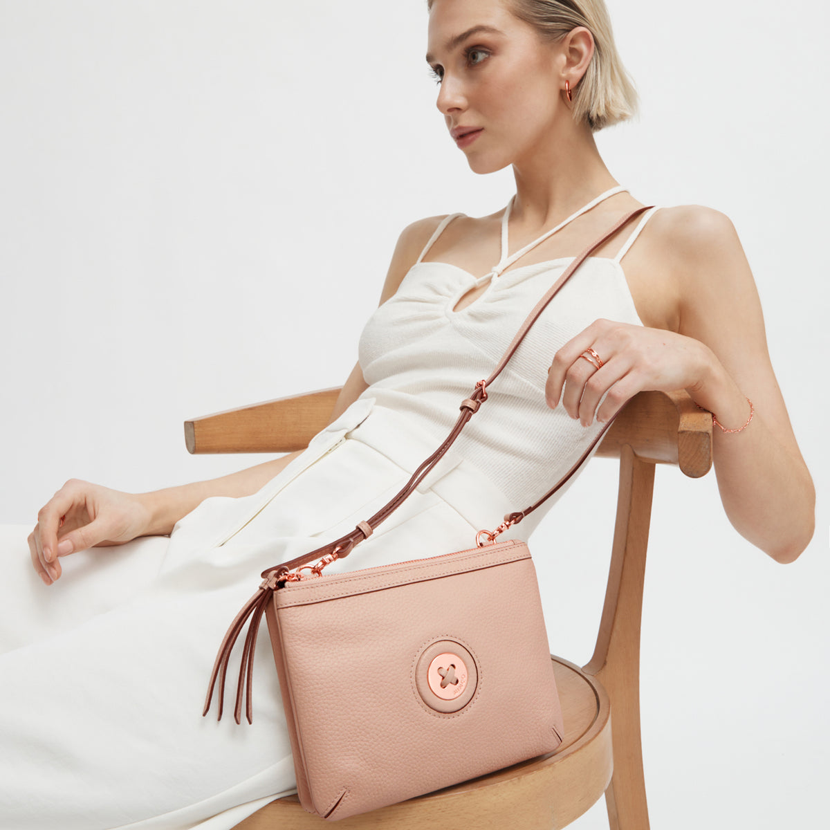 Mim-Mazing Duo Crossbody Bag - Almond