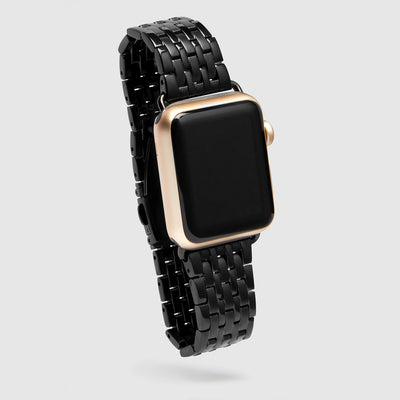 40mm Swirl Watch Band - Jet Black