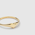 Beat Sterling Silver Ring - Gold