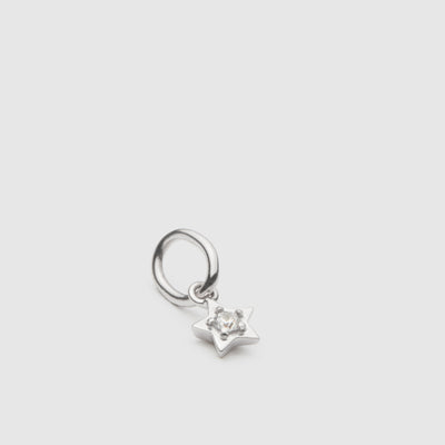 Star Blazer Sterling Silver Charm - Silver
