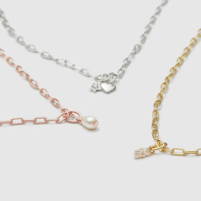 Sparkler Sterling Silver Charm - Gold