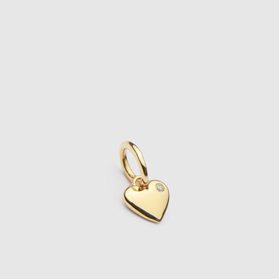 Beat Sterling Silver Charm - Gold