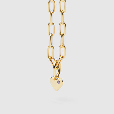 Beat Sterling Silver Charm - Gold