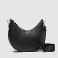 Classico Crescent Crossbody Bag - Black Light Gold