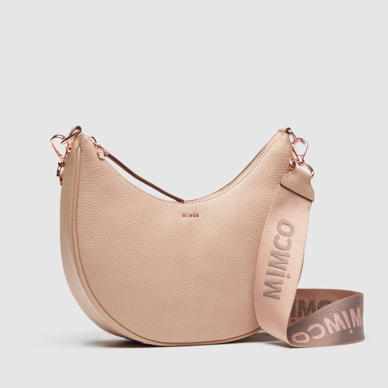 Classico Crescent Crossbody Bag - Almond