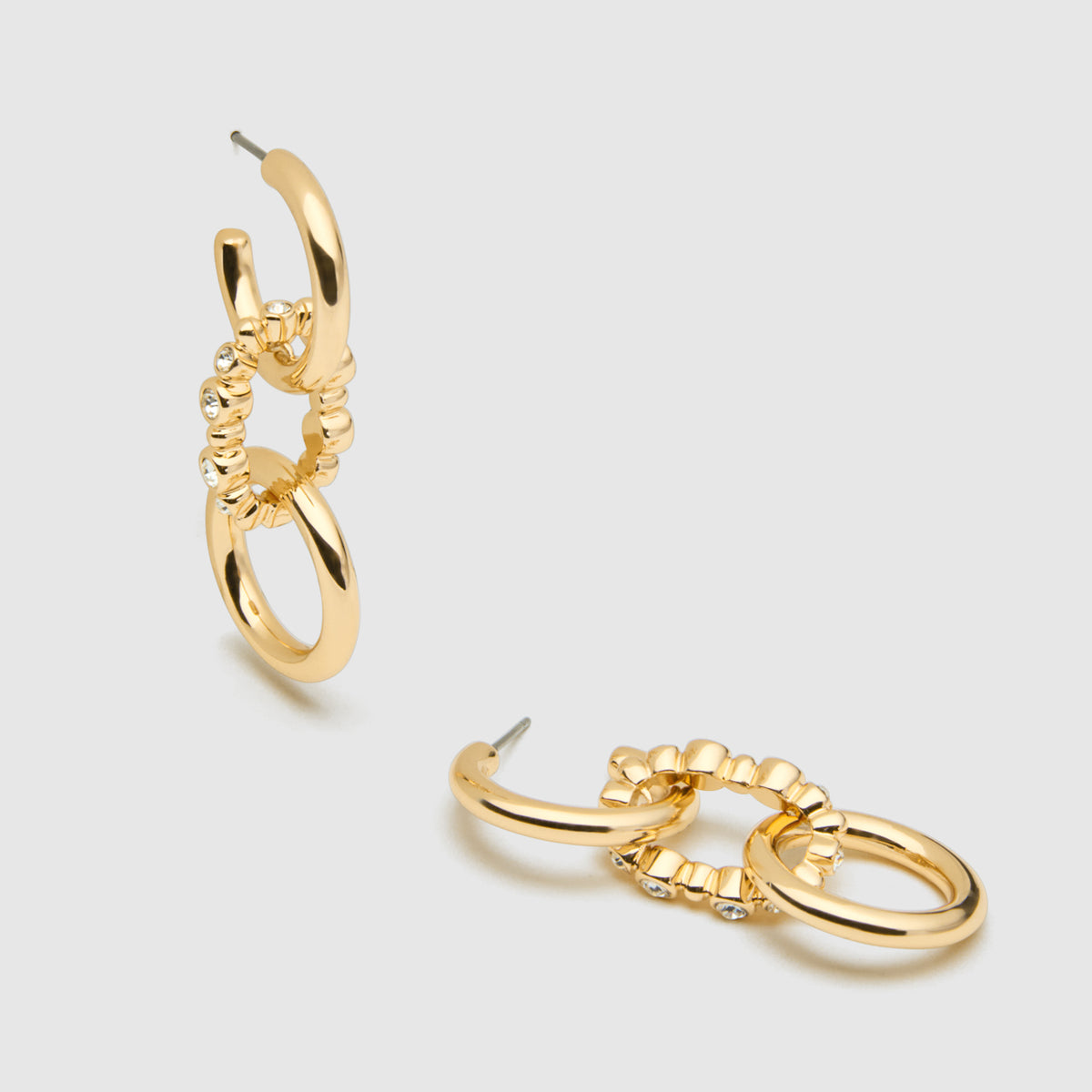 Ringlet Drop Earrings - Gold