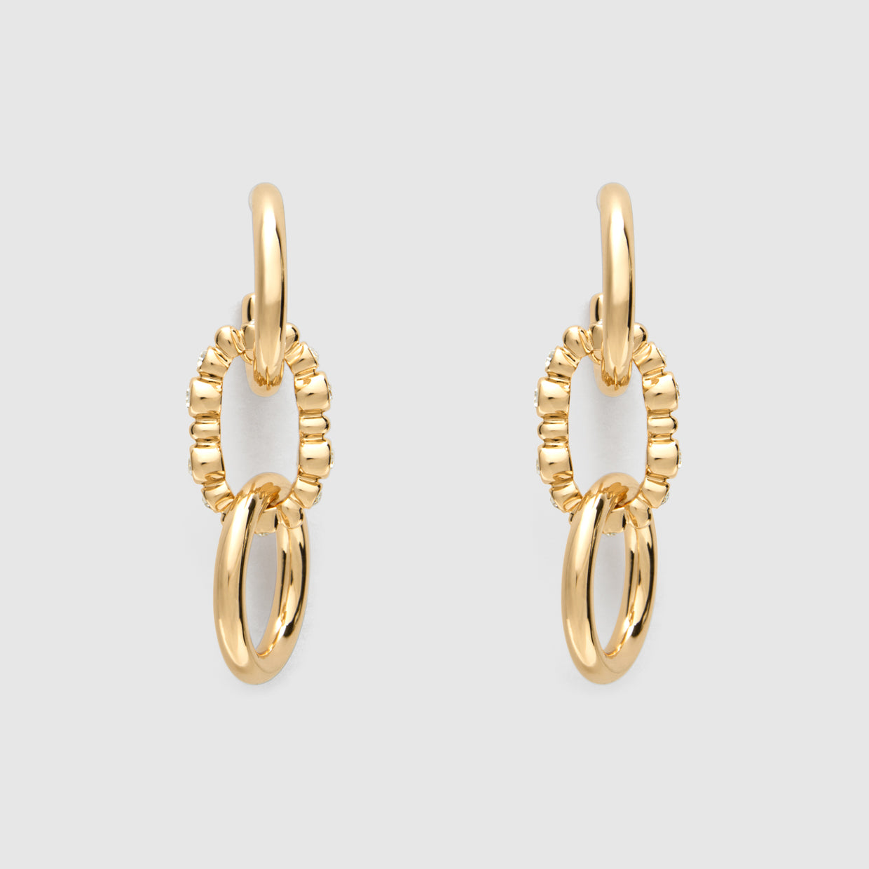 Ringlet Drop Earrings - Gold